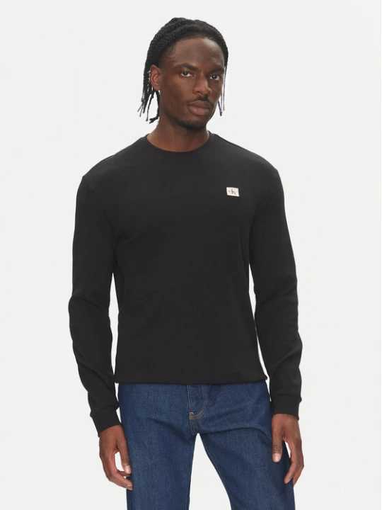 Zdjęcie produktu Calvin Klein Jeans Longsleeve LV040EM217 Czarny Regular Fit