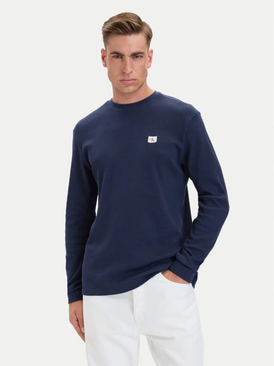Zdjęcie produktu Calvin Klein Jeans Longsleeve LV040EM217 Granatowy Regular Fit