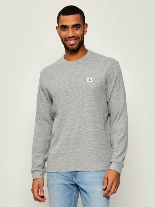 Zdjęcie produktu Calvin Klein Jeans Longsleeve | Regular Fit szary