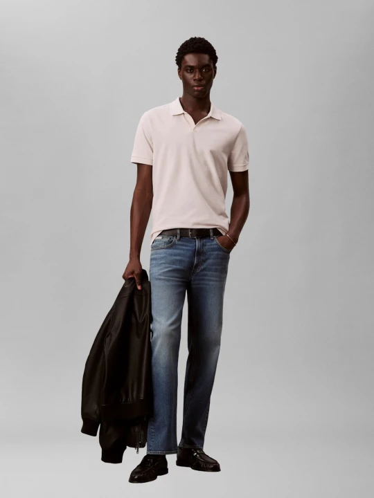 Zdjęcie produktu Calvin Klein Jeans koszulka polo Mężczyźni Bawełna beżowy