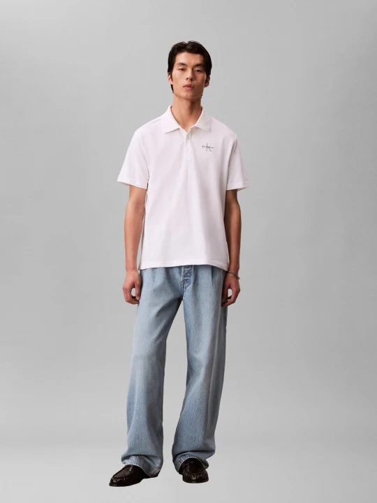 Zdjęcie produktu Calvin Klein Jeans koszulka polo Mężczyźni Bawełna biały