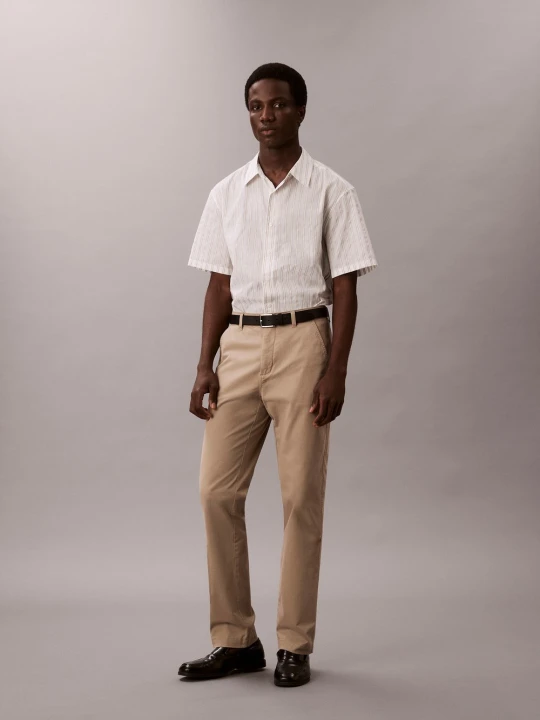 Zdjęcie produktu Calvin Klein Jeans chinosy Mężczyźni Bawełna beżowy