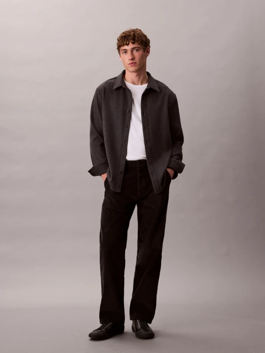 Zdjęcie produktu Calvin Klein Jeans spodnie sztruksowe Mężczyźni Sztruks czarny