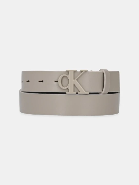 Zdjęcie produktu Calvin Klein Jeans pasek skórzany beżowy