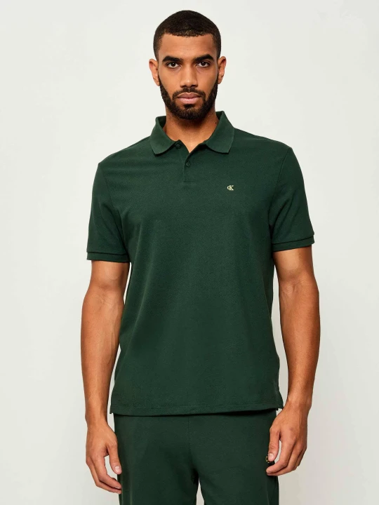 Zdjęcie produktu Calvin Klein Jeans Polo | Classic fit | pique butelkowa zieleń