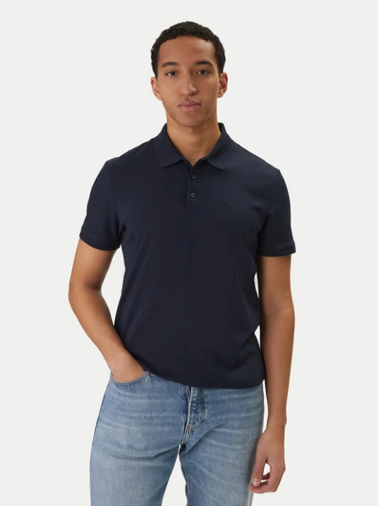 Zdjęcie produktu Calvin Klein Jeans Polo Classic Monogram LV04RD255G Granatowy Regular Fit
