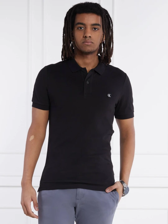 Zdjęcie produktu Calvin Klein Jeans Polo EMBRO BADGE | Slim Fit czarny