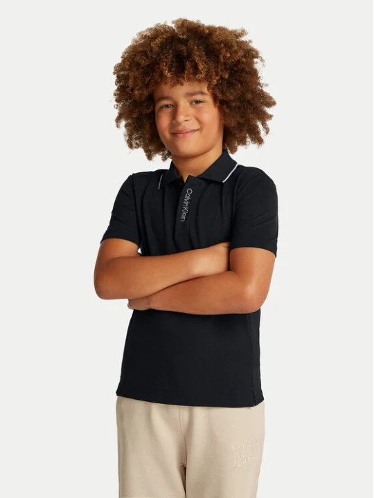 Zdjęcie produktu Calvin Klein Jeans Polo Embro Logo IB0IB02370 Czarny Regular Fit
