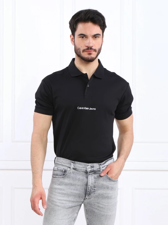 Zdjęcie produktu Calvin Klein Jeans Polo INSTITUTIONAL | Relaxed fit czarny