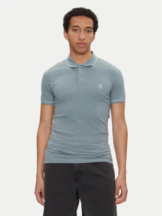 Zdjęcie produktu Calvin Klein Jeans Polo J30J315603 Niebieski Slim Fit