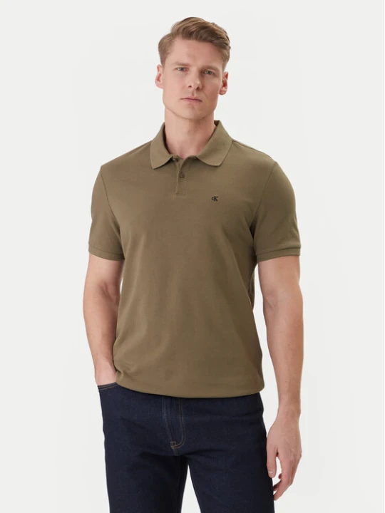 Zdjęcie produktu Calvin Klein Jeans Polo LV040EM269 Khaki Regular Fit