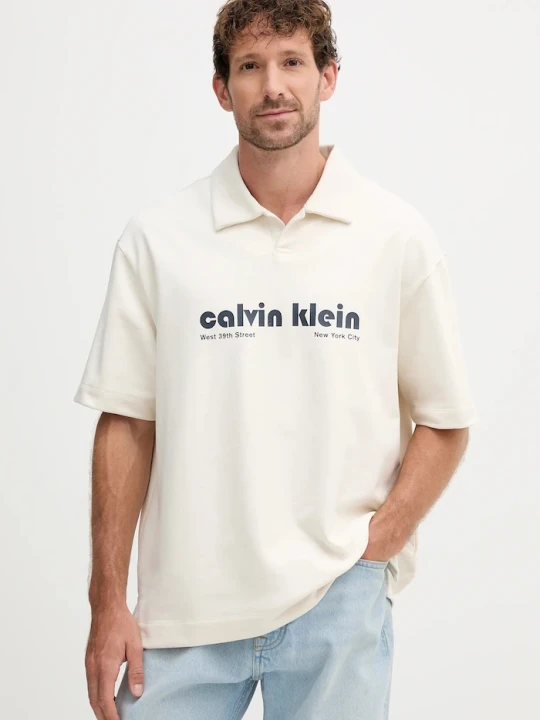 Zdjęcie produktu Calvin Klein Jeans polo beżowy