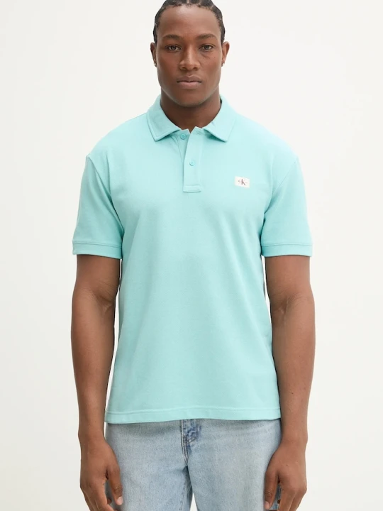 Zdjęcie produktu Calvin Klein Jeans polo turkusowy