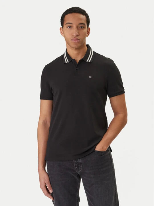 Zdjęcie produktu Calvin Klein Jeans Polo Monogram LV04RC276G Czarny Slim Fit