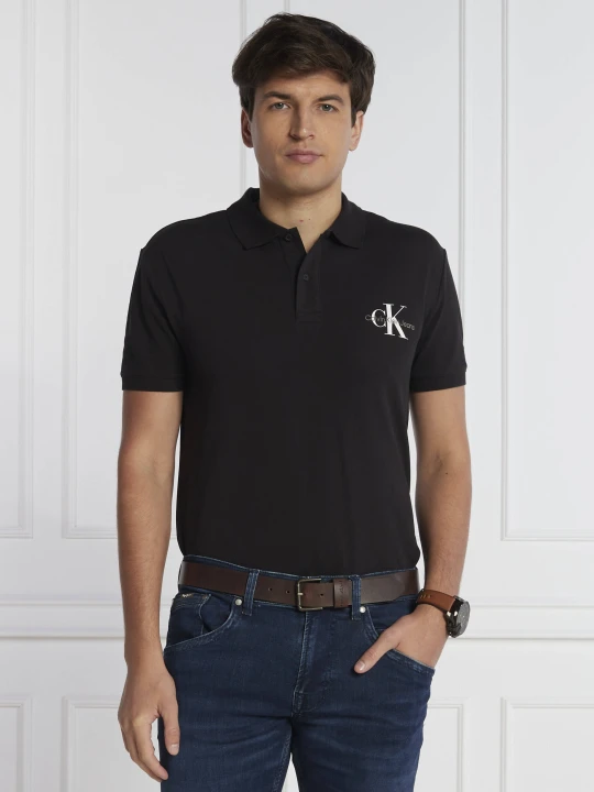 Zdjęcie produktu Calvin Klein Jeans Polo MONOLOGO | Regular Fit czarny