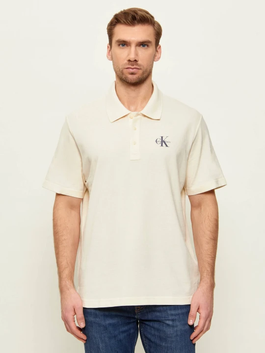 Zdjęcie produktu Calvin Klein Jeans Polo | Relaxed fit kremowy