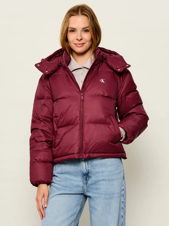 Zdjęcie produktu Calvin Klein Jeans Puchowa kurtka Essential | Regular Fit bordowy