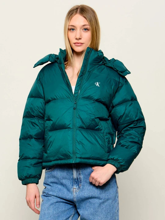 Zdjęcie produktu Calvin Klein Jeans Puchowa kurtka | Loose fit turkusowy