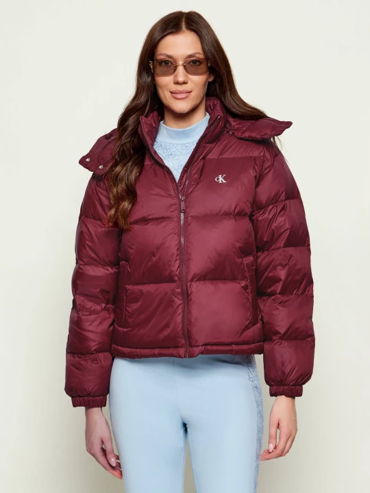 Zdjęcie produktu Calvin Klein Jeans Puchowa kurtka | Regular Fit bordowy