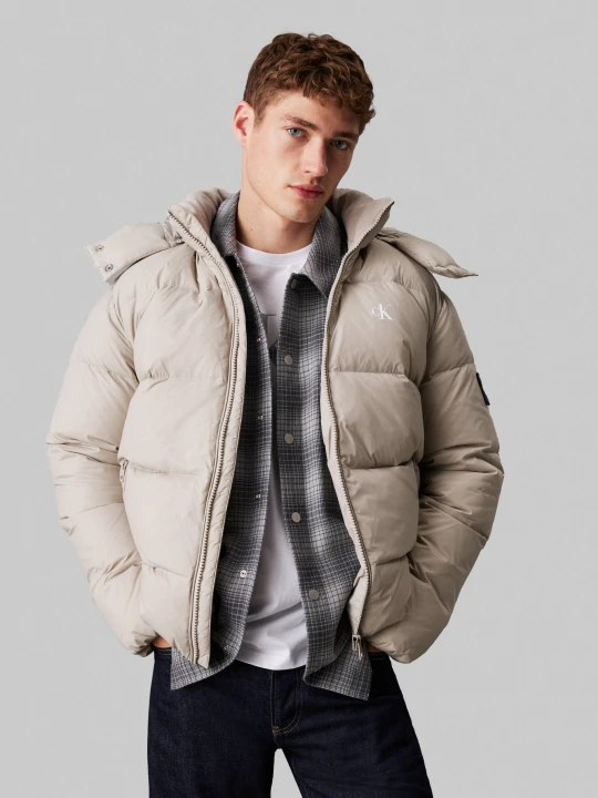 Zdjęcie produktu Calvin Klein Jeans Puchowa kurtka | Regular Fit beżowy