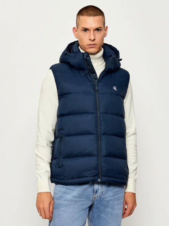 Zdjęcie produktu Calvin Klein Jeans Puchowy bezrękawnik | Regular Fit granatowy