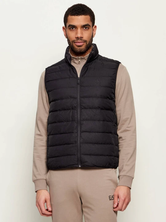 Zdjęcie produktu Calvin Klein Jeans Puchowy bezrękawnik | Slim Fit czarny