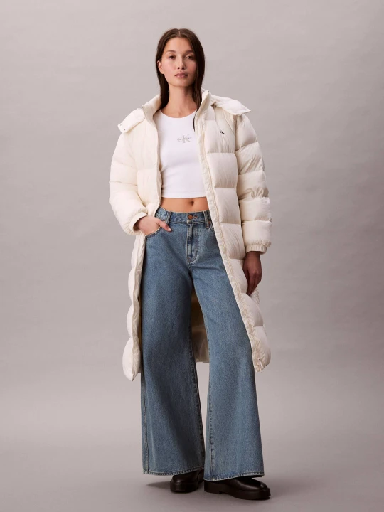 Zdjęcie produktu Calvin Klein Jeans Puchowy płaszcz ESSENTIAL ecru