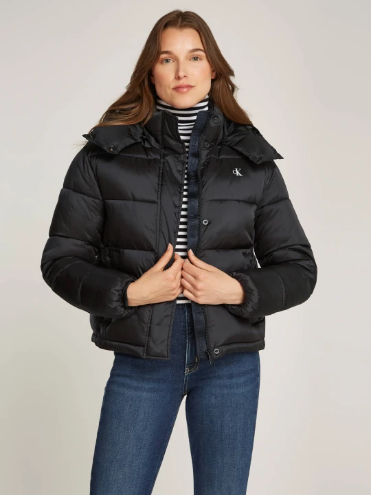 Zdjęcie produktu Calvin Klein Jeans Satynowa kurtka | Regular Fit czarny