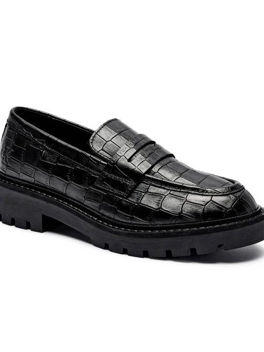 Zdjęcie produktu Calvin Klein Jeans Skórzane loafersy czarny