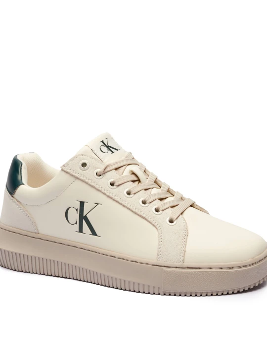 Zdjęcie produktu Calvin Klein Jeans Skórzane sneakersy CHUNKY ecru
