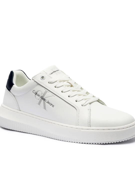 Zdjęcie produktu Calvin Klein Jeans Skórzane sneakersy CHUNKY CUPSOLE biały