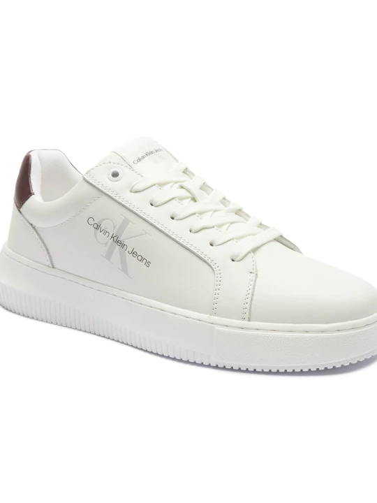 Zdjęcie produktu Calvin Klein Jeans Skórzane sneakersy CHUNKY CUPSOLE biały
