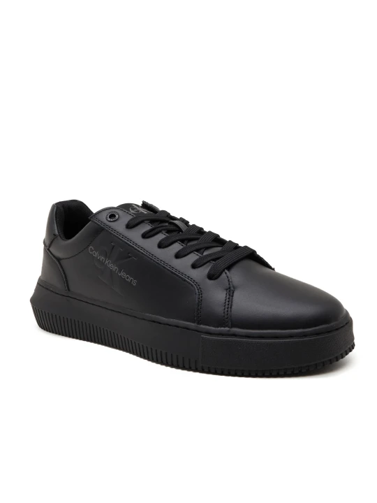 Zdjęcie produktu Calvin Klein Jeans Skórzane sneakersy CHUNKY CUPSOLE MONOLOGO czarny