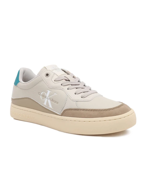 Zdjęcie produktu Calvin Klein Jeans Skórzane sneakersy CLASSIC CUPSOLE LOW LTH ML FAD beżowy