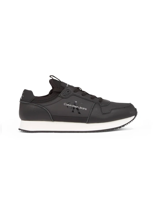 Zdjęcie produktu Calvin Klein Jeans Skórzane sneakersy Retro Runner czarny
