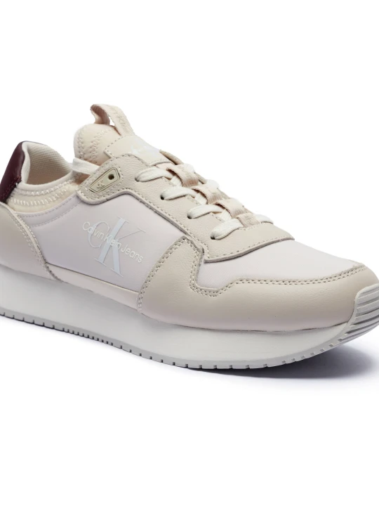 Zdjęcie produktu Calvin Klein Jeans Skórzane sneakersy RETRO RUNNER beżowy