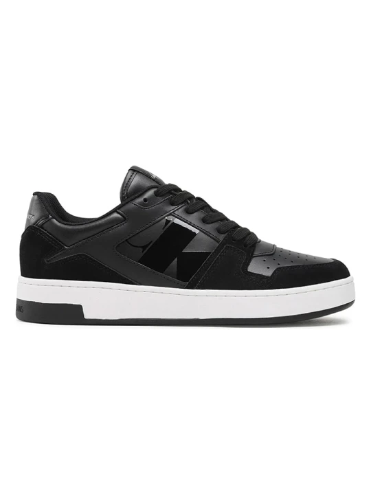 Zdjęcie produktu CALVIN KLEIN JEANS Skórzane sneakersy w kolorze czarno-białym rozmiar: 43