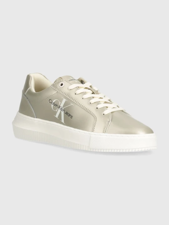 Zdjęcie produktu Calvin Klein Jeans sneakersy CHUNKY CUPSOLE LACEUP LTH ML MTL złoty