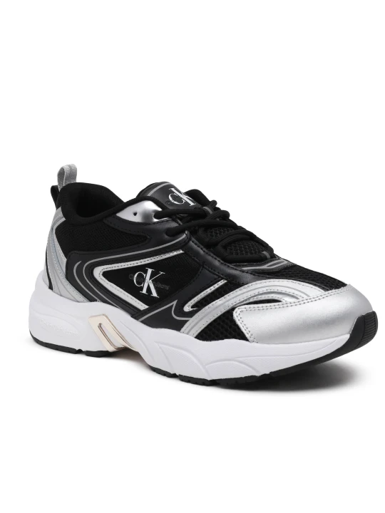 Zdjęcie produktu Calvin Klein Jeans Sneakersy RETRO TENNIS | z dodatkiem skóry czarny