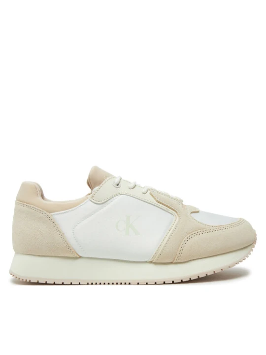 Zdjęcie produktu Calvin Klein Jeans Sneakersy Runner Laceup Low Mg Media YW0YW01644 Écru Kremowy