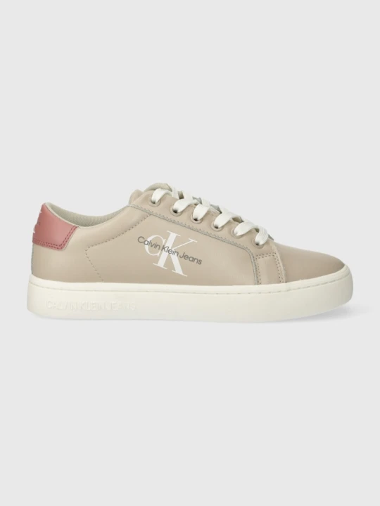 Zdjęcie produktu Calvin Klein Jeans sneakersy skórzane CLASSIC CUPSOLE LACEUP LTH WN beżowy