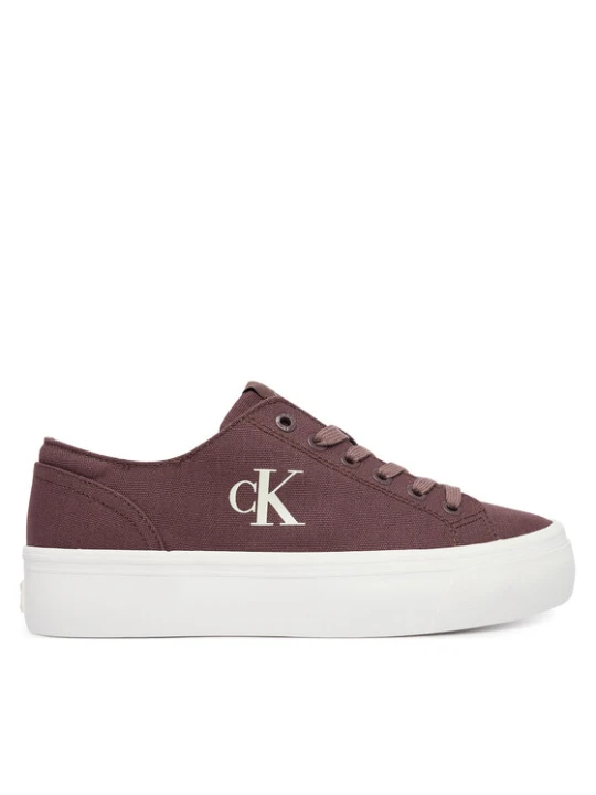 Zdjęcie produktu Calvin Klein Jeans Sneakersy Vulc Flatform Low Canvas Mg YW0YW01763 Bordowy