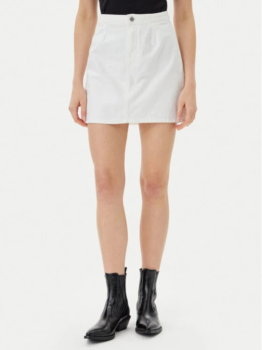 Zdjęcie produktu Calvin Klein Jeans Spódnica jeansowa J20J225194 Biały Regular Fit