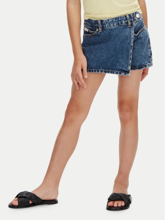 Zdjęcie produktu Calvin Klein Jeans Spódnica jeansowa LVCKSJC17G Granatowy Regular Fit