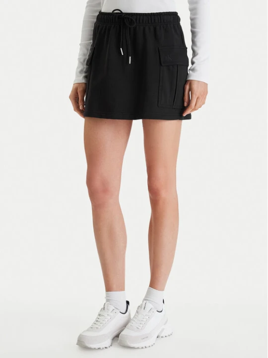 Zdjęcie produktu Calvin Klein Jeans Spódnica mini Monogram LV047B268G Czarny Regular Fit
