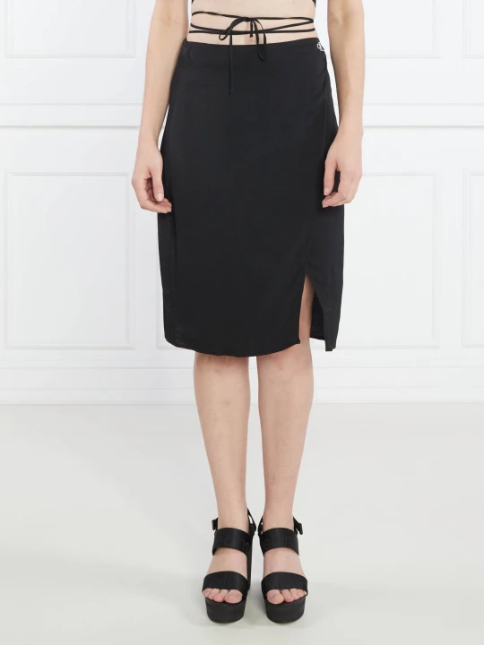 Zdjęcie produktu Calvin Klein Jeans Spódnica TIE DETAIL czarny