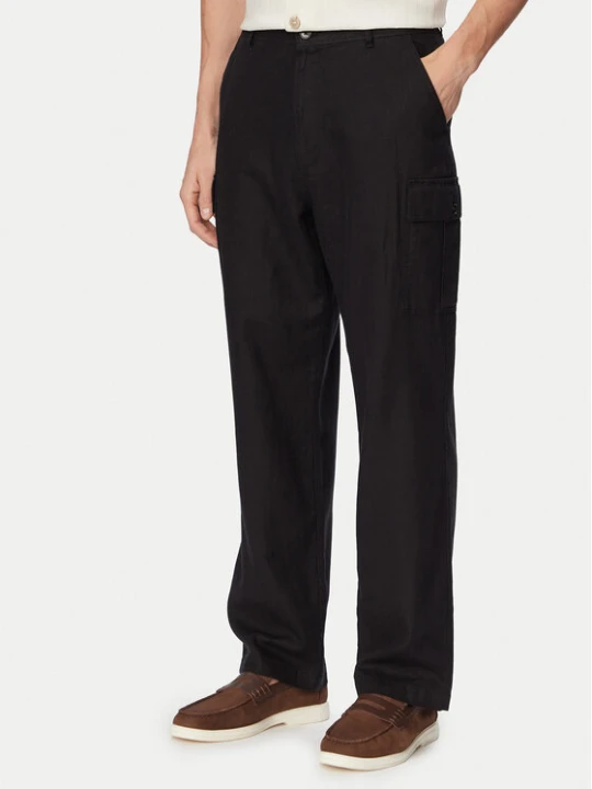Zdjęcie produktu Calvin Klein Jeans Spodnie cargo LV04RF611G Czarny Relaxed Fit