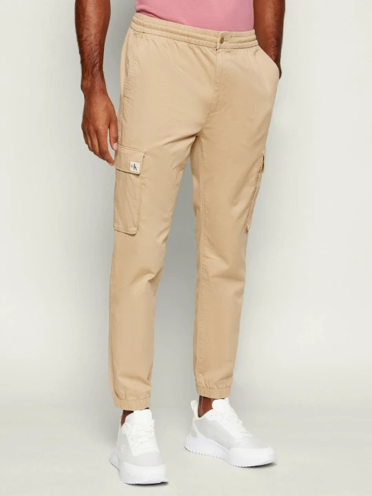 Zdjęcie produktu Calvin Klein Jeans Spodnie cargo | Skinny fit beżowy