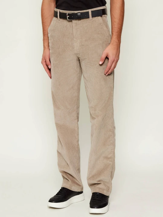 Zdjęcie produktu Calvin Klein Jeans Spodnie chino 90S | Straight fit | sztruks beżowy