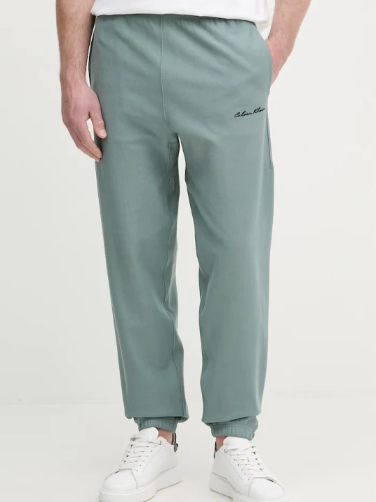 Zdjęcie produktu Calvin Klein Jeans spodnie dresowe męskie zielony